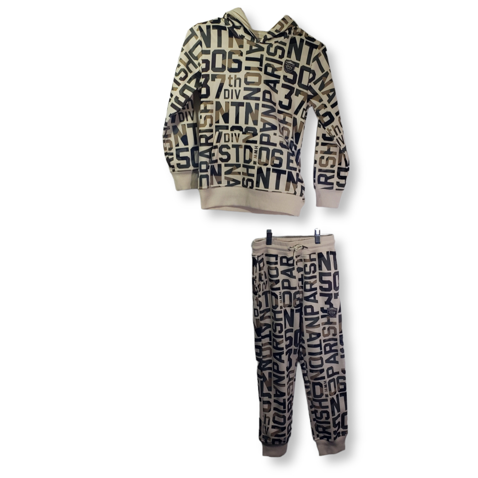 Organic Kids Matching Set * Merino Wool Base Layer Matching Outfit 160  Beige